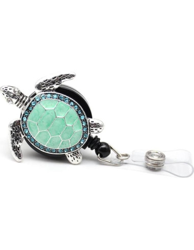 Carrete Retráctil de Identificación Aguamarina BADGE REEL