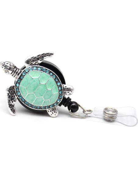 Carrete Retráctil de Identificación Aguamarina BADGE REEL