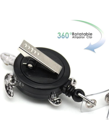 Carrete Retráctil de Identificación Aguamarina BADGE REEL