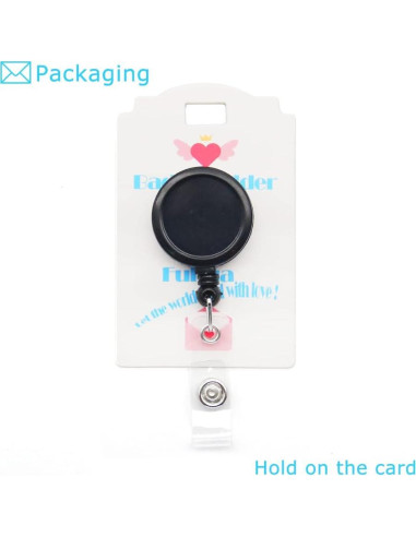 Carrete Retráctil de Identificación Aguamarina BADGE REEL