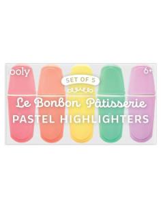Set de 5 Mini Marcadores Fluorescentes Ooly - Colores Pastel