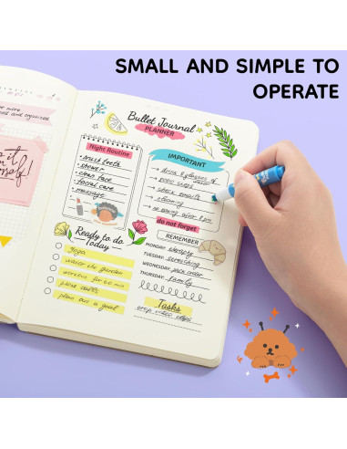 Mini Marcadores Fluorescentes M&G - Paquete de 6 Colores Chisel