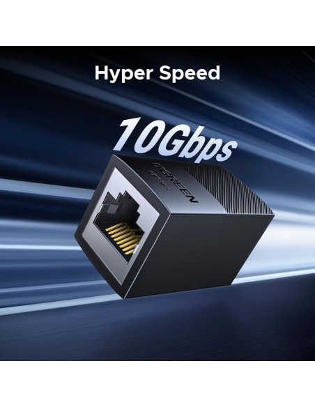 Extensor Ethernet UGREEN 10Gbps Paquete de 2 Acopladores PoE