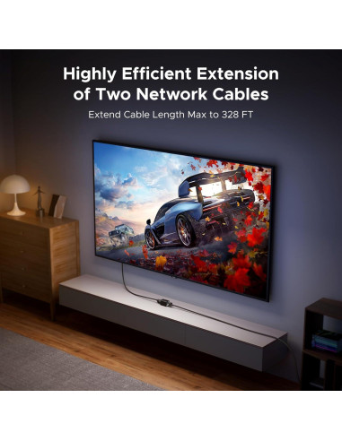 Extensor Ethernet UGREEN 10Gbps Paquete de 2 Acopladores PoE