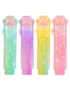 Borradores Retráctiles Kawaii PANDENNER - 4 Piezas Gradiente