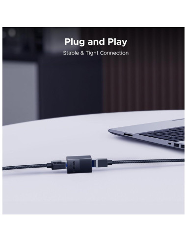 Extensor Ethernet UGREEN 10Gbps Paquete de 2 Acopladores PoE