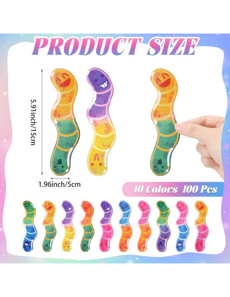 100 Marcadores de Libro Holográficos Skyygemm - Multicolor