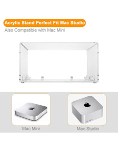 Soporte Acrílico para Escritorio CaSZLUTION Mac Studio/Mini 2