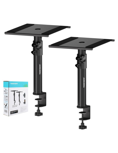 Juego de 2 Soportes de Monitores Vondynote Altura Ajustable 31-46 cm