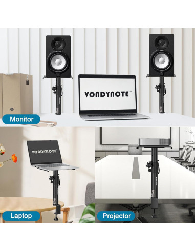 Juego de 2 Soportes de Monitores Vondynote Altura Ajustable 31-46 cm