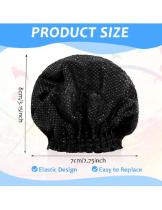 800 Cubiertas de Micrófono Desechables Negras - Tela No Tejida 2