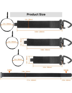 Correas de Almacenamiento Ditar - Organizador de Cables 10 Piezas 2