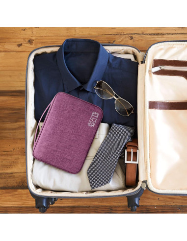 Bolsa Organizadora de Accesorios Electrónicos SellyFelly - Impermeable, 27x20x9 cm