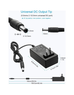 Adaptador de Corriente 12V 3A ALITOVE Universal 36W 2
