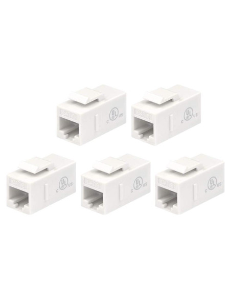 Acoplador Ethernet RJ45 Keystone VCE CAT6 Hembra a Hembra 5-Pack