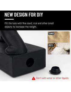 Tope de Puerta Omoojee Negro Antideslizante 1 Unidad 2