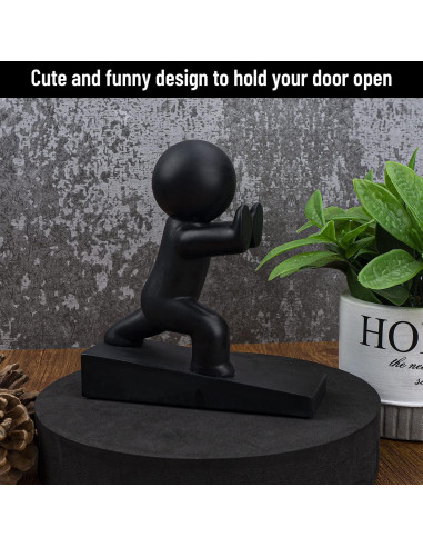 Tope de Puerta Omoojee Negro Antideslizante 1 Unidad