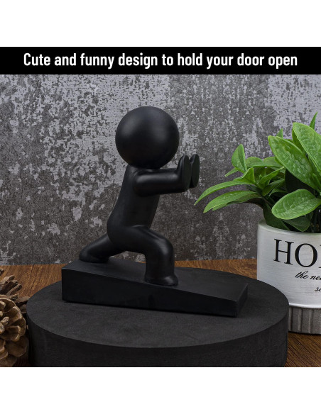 Tope de Puerta Omoojee Negro Antideslizante 1 Unidad