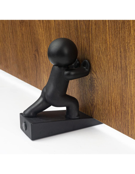 Tope de Puerta Omoojee Negro Antideslizante 1 Unidad