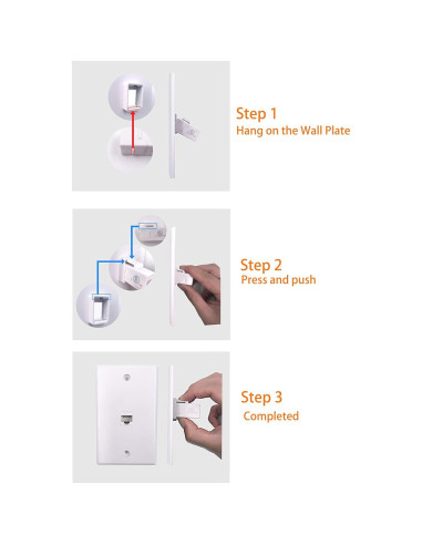 Acoplador Ethernet RJ45 Keystone VCE CAT6 Hembra a Hembra 5-Pack