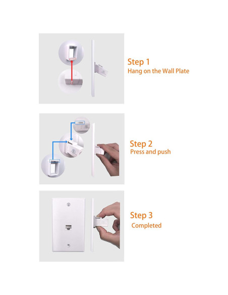 Acoplador Ethernet RJ45 Keystone VCE CAT6 Hembra a Hembra 5-Pack