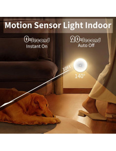 Luz de Sensor de Movimiento POSVIU Mini LED 8 cm Recargable 2