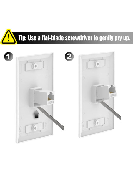Acoplador Ethernet RJ45 Keystone VCE CAT6 Hembra a Hembra 5-Pack