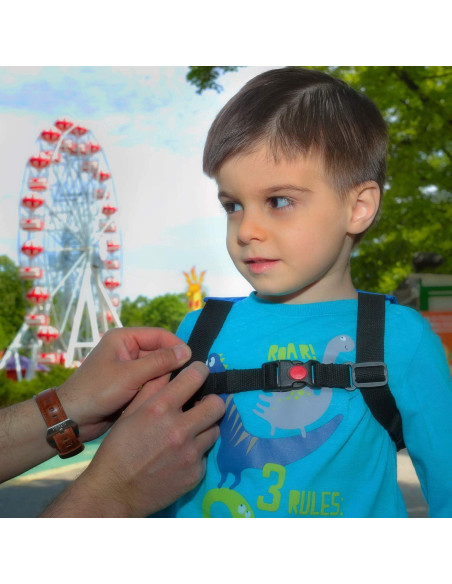 Arnés de Seguridad para Niños HappyVk con Correa Ajustable Azul