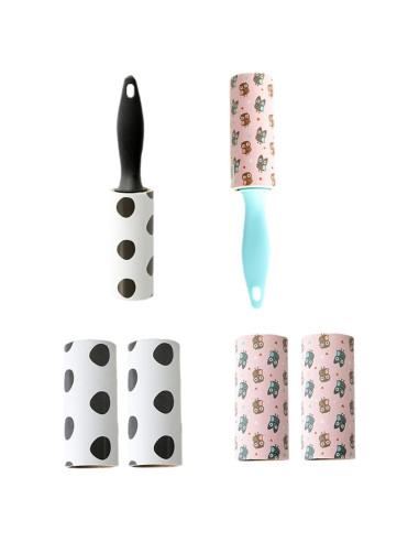 2 Rodillos Adhesivos Mini Portátiles YIKE + 4 Recargas 30 Hojas