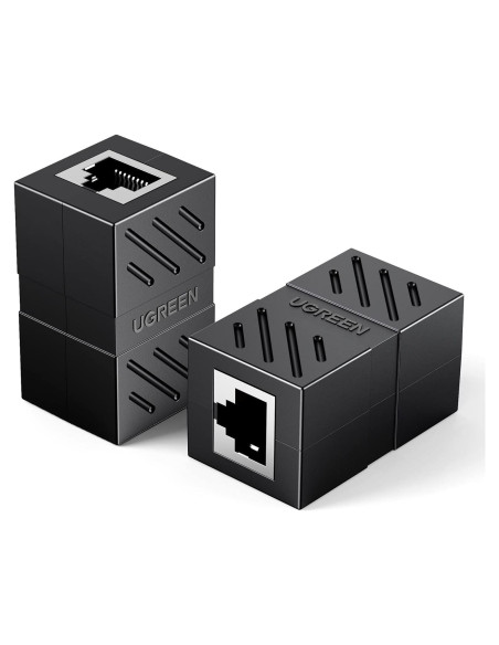 Acoplador RJ45 UGREEN 2 Paquetes Ethernet 1000Mbps Cat7 Cat6