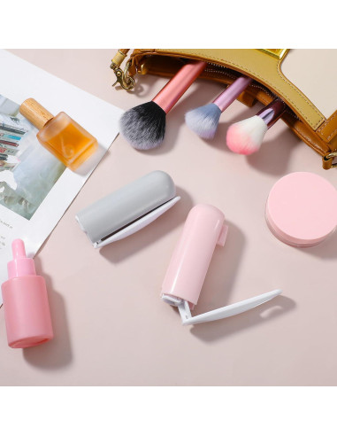 Rodillo de Pelusa Portátil 2 Pcs Rosa Gris para Mascotas