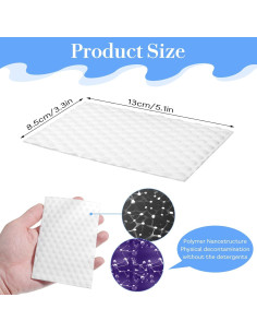 Esponja Mágica de Limpieza JIEYAO 50 Pcs 13x8.5 cm Blanca 2