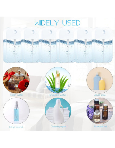 Paquete de 6 Botellas de Spray VIEKIER 50ml Transparentes
