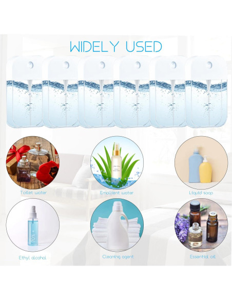 Paquete de 6 Botellas de Spray VIEKIER 50ml Transparentes