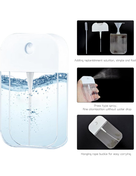 Paquete de 6 Botellas de Spray VIEKIER 50ml Transparentes