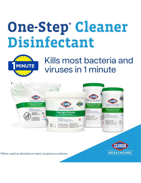Toallitas Desinfectantes Clorox Healthcare 185 Unidades 30.48x27.94cm
