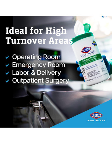Toallitas Desinfectantes Clorox Healthcare 185 Unidades 30.48x27.94cm