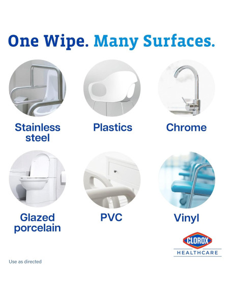Toallitas Desinfectantes Clorox Healthcare 185 Unidades 30.48x27.94cm
