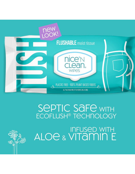 Toallitas Húmedas Desechables Nice 'N Clean 180 Unidades Aloe