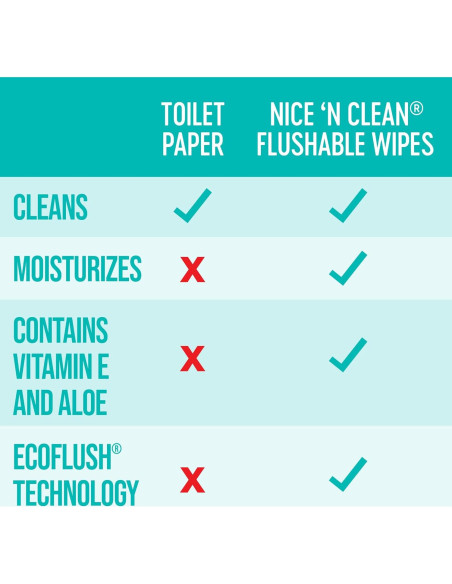 Toallitas Húmedas Desechables Nice 'N Clean 180 Unidades Aloe