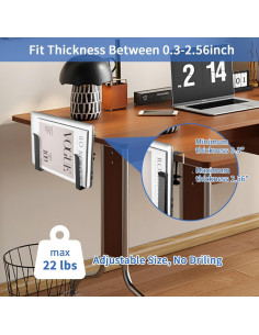 Soporte Lateral Ajustable para Laptop LUKETURE - Sin Perforación 2