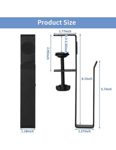 Soporte Lateral Ajustable para Laptop LUKETURE - Sin Perforación