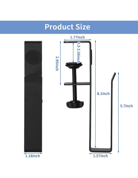 Soporte Lateral Ajustable para Laptop LUKETURE - Sin Perforación
