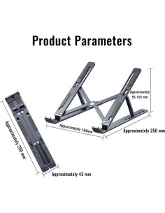 Soporte de Laptop Qziano Plegable Ajustable 7 Niveles 45.72 cm 2