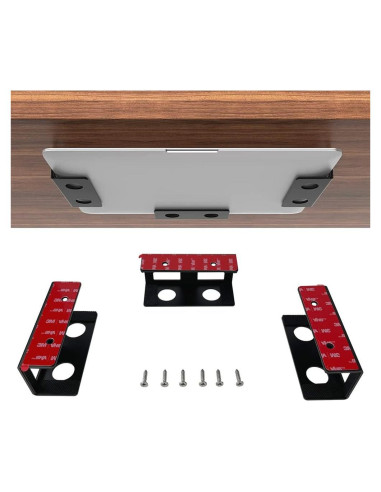 Soporte para Laptop Bajo Escritorio IFCASE Negro Aluminio 13.6 kg