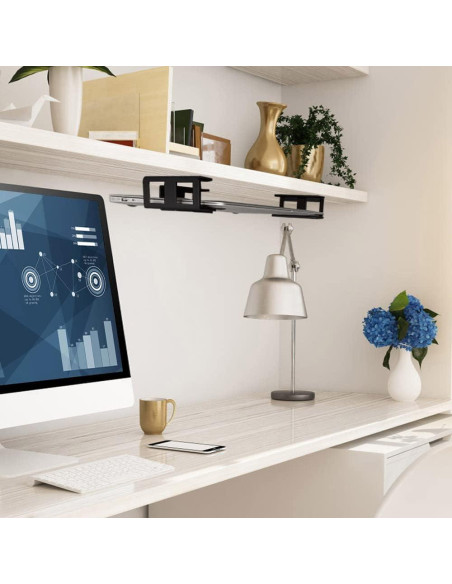 Soporte para Laptop Bajo Escritorio IFCASE Negro Aluminio 13.6 kg