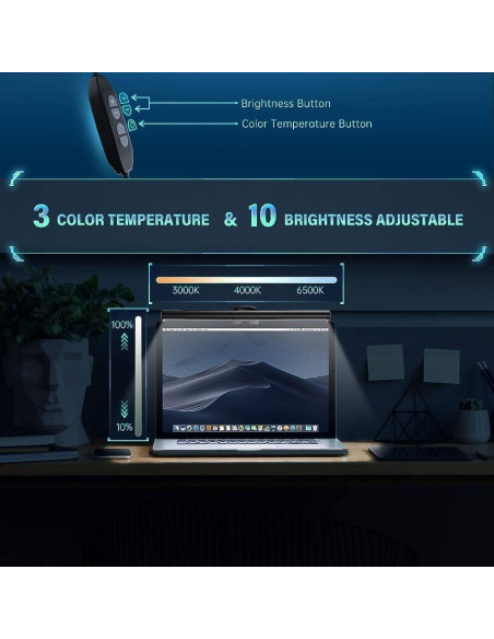 Barra de Luz LED Portátil CATPOWER para Laptop USB 26cm