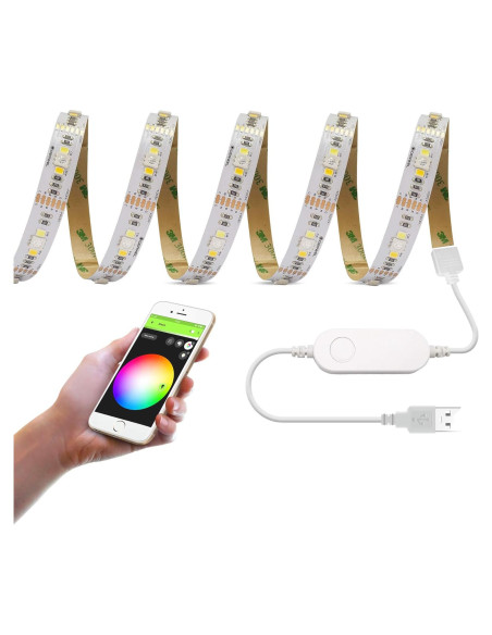 Tira de Luz LED RGBWW GIDEALED 3m USB WiFi Control Voz