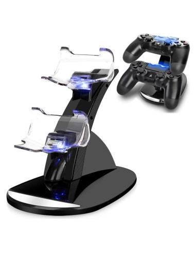 Estación de Carga Doble VSEER para Controladores PS4 - Carga Rápida