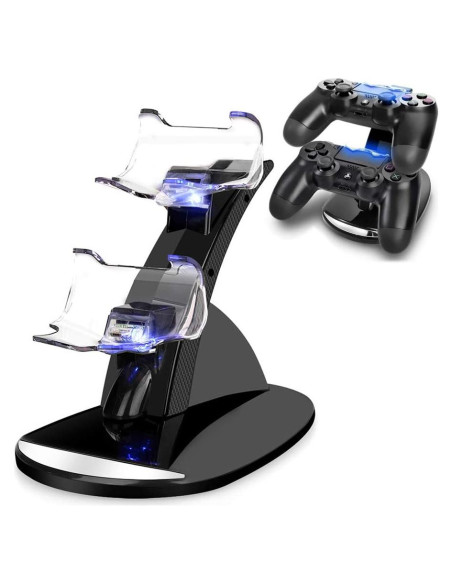 Estación de Carga Doble VSEER para Controladores PS4 - Carga Rápida